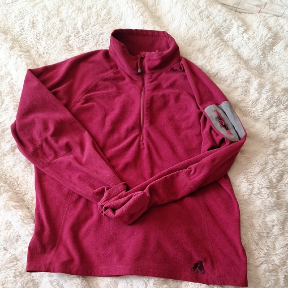 Eddie Bauer Tops - Eddie Bauer First Ascent Maroon Quarter-Zip Pullover Size XL